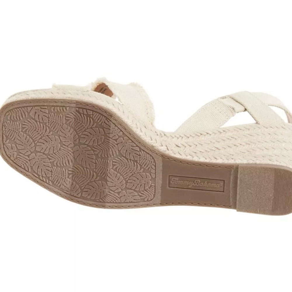 Tommy Bahama Bethany Wedge Heel Sandals Cream Womens Size 8 - Picture 5 of 16